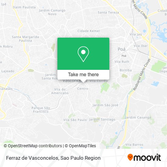 Ferraz de Vasconcelos map