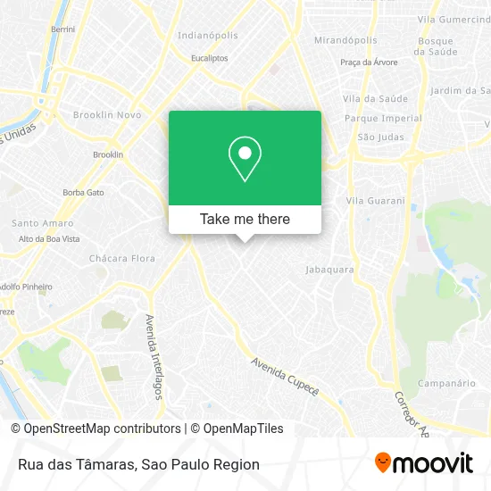 Rua das Tâmaras map