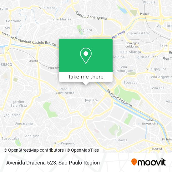 Avenida Dracena 523 map