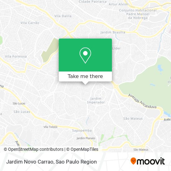 Jardim Novo Carrao map