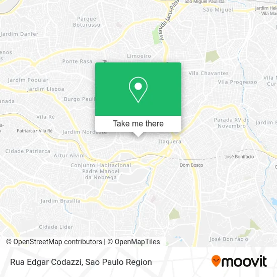 Rua Edgar Codazzi map