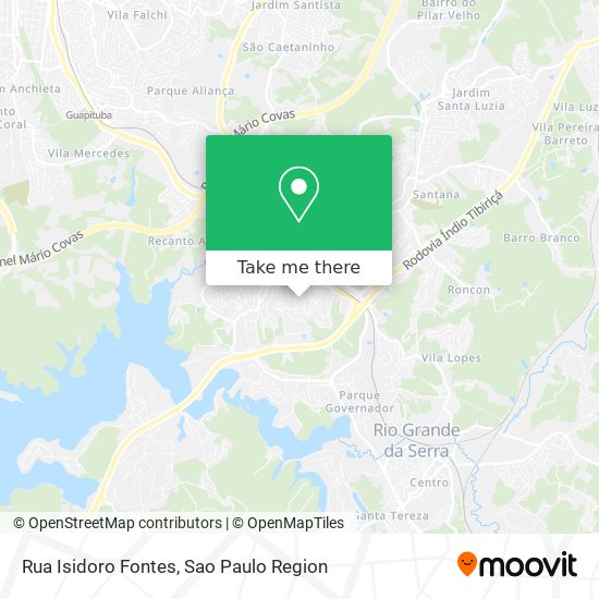 Mapa Rua Isidoro Fontes