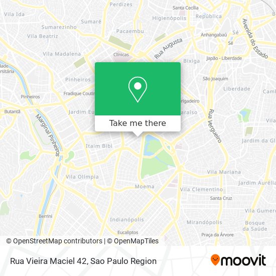 Mapa Rua Vieira Maciel 42