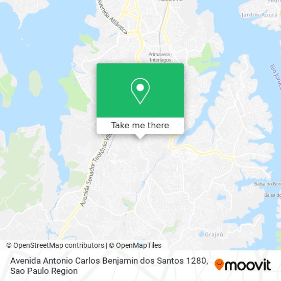 Avenida Antonio Carlos Benjamin dos Santos 1280 map