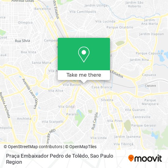 Praça Embaixador Pedro de Tolêdo map