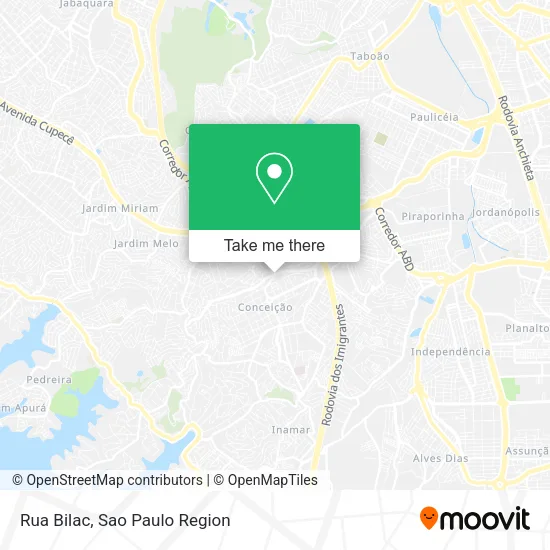 Rua Bilac map