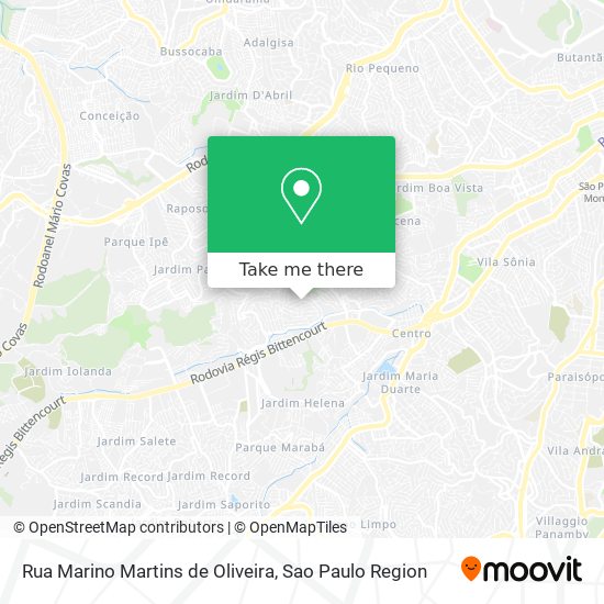 Rua Marino Martins de Oliveira map