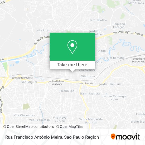 Rua Francisco Antônio Meira map