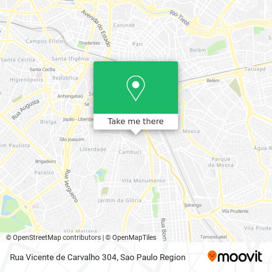 Mapa Rua Vicente de Carvalho 304