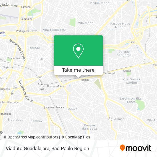 Mapa Viaduto Guadalajara