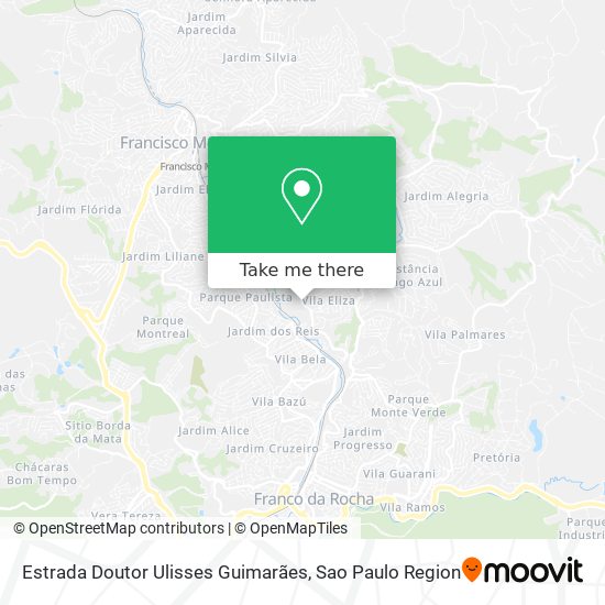 Estrada Doutor Ulisses Guimarães map