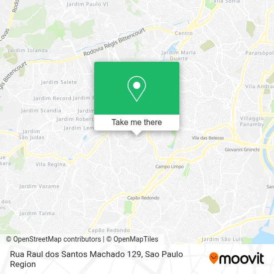 Rua Raul dos Santos Machado 129 map