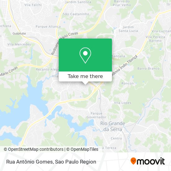 Rua Antônio Gomes map