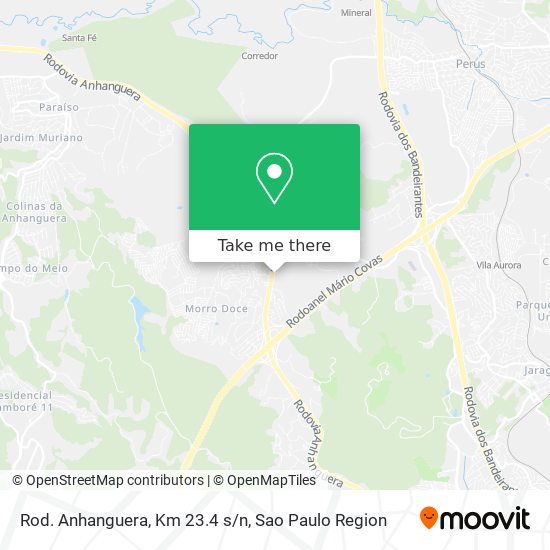 Rod. Anhanguera, Km 23.4 s/n map