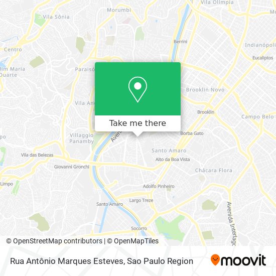 Mapa Rua Antônio Marques Esteves