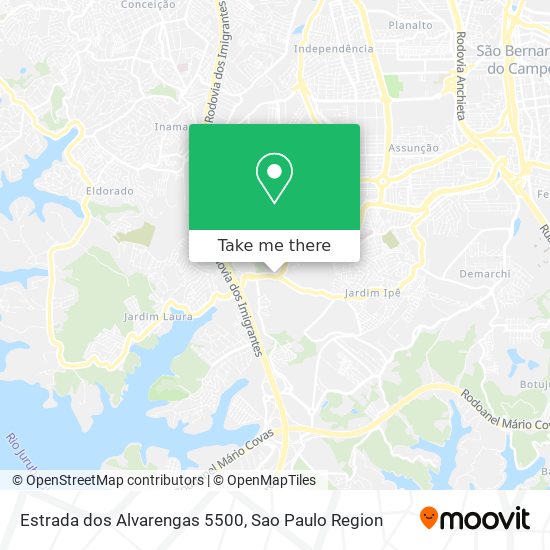 Estrada dos Alvarengas 5500 map