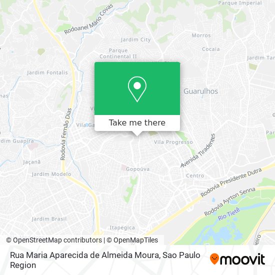 Rua Maria Aparecida de Almeida Moura map