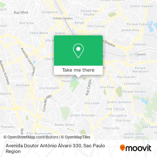 Avenida Doutor Antônio Álvaro 330 map