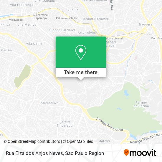 Rua Elza dos Anjos Neves map