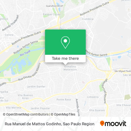 Rua Manuel de Mattos Godinho map