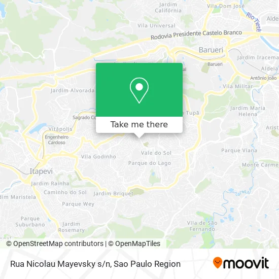 Rua Nicolau Mayevsky s/n map
