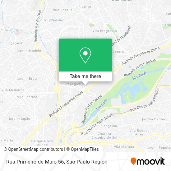 Rua Primeiro de Maio 56 map