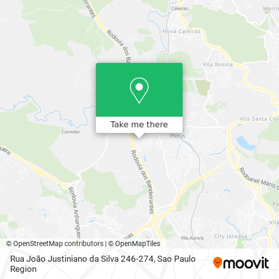 Mapa Rua João Justiniano da Silva 246-274