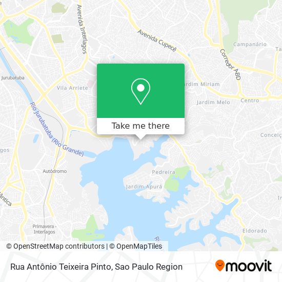 Mapa Rua Antônio Teixeira Pinto