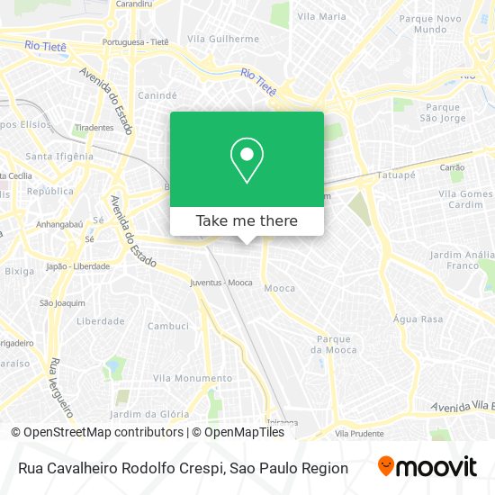 Rua Cavalheiro Rodolfo Crespi map