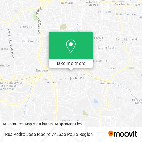 Rua Pedro José Ribeiro 74 map