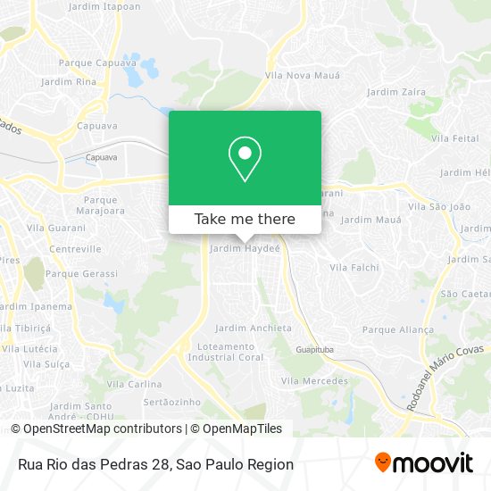 Mapa Rua Rio das Pedras 28
