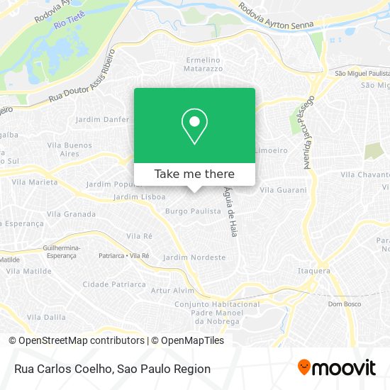 Mapa Rua Carlos Coelho