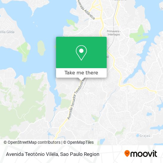 Mapa Avenida Teotônio Viléla