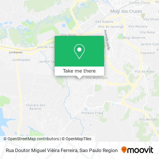 Mapa Rua Doutor Miguel Viêira Ferreira