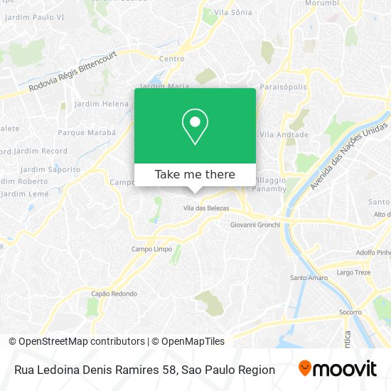 Rua Ledoina Denis Ramires 58 map