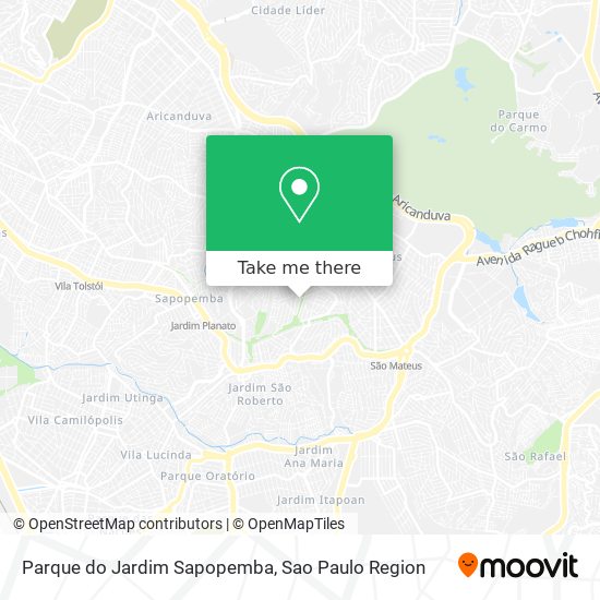 Parque do Jardim Sapopemba map