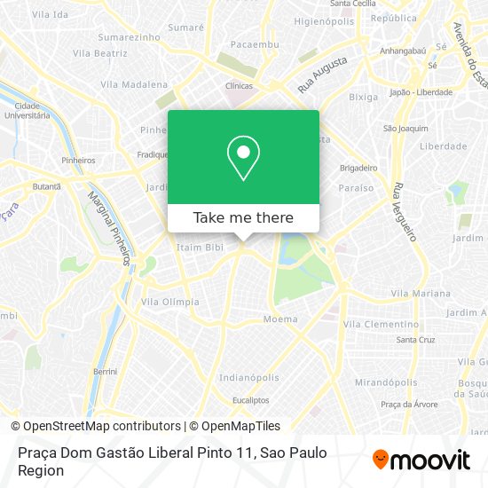 Mapa Praça Dom Gastão Liberal Pinto 11
