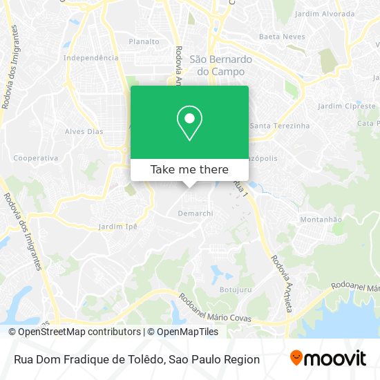 Rua Dom Fradique de Tolêdo map