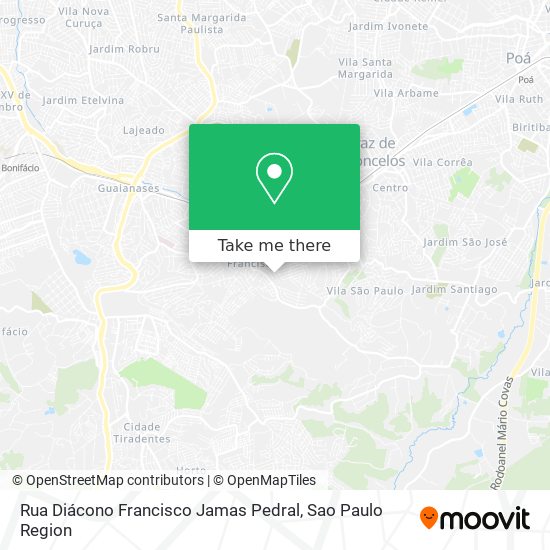 Rua Diácono Francisco Jamas Pedral map