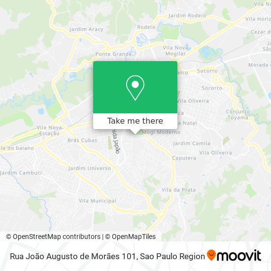 Rua João Augusto de Morães 101 map