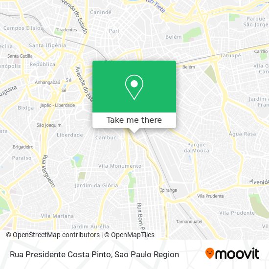 Rua Presidente Costa Pinto map