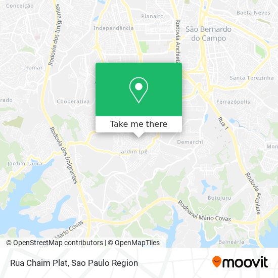 Mapa Rua Chaim Plat