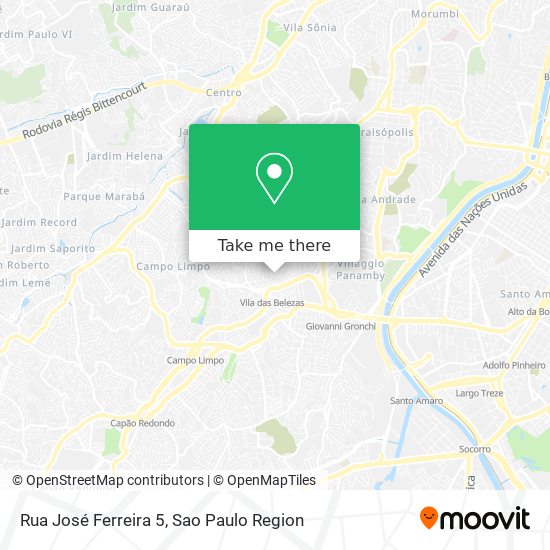 Rua José Ferreira 5 map