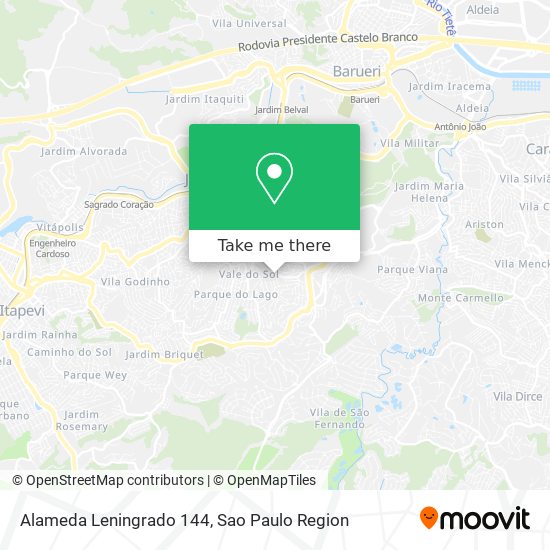 Alameda Leningrado 144 map
