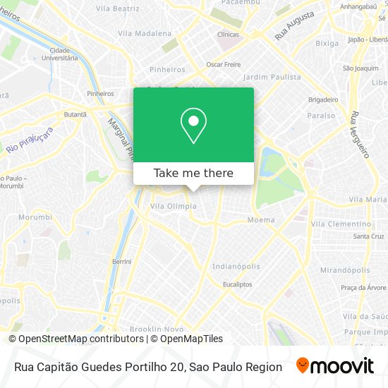 Mapa Rua Capitão Guedes Portilho 20