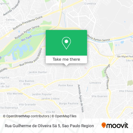 Mapa Rua Guilherme de Oliveira Sá 5