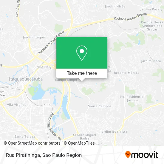 Rua Piratininga map