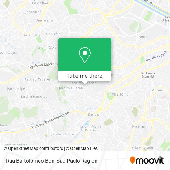 Rua Bartolomeo Bon map