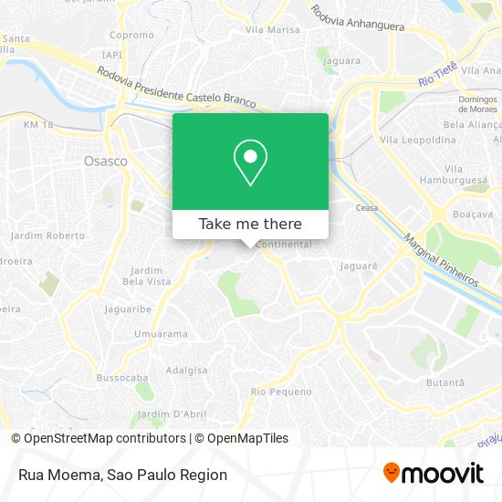 Rua Moema map