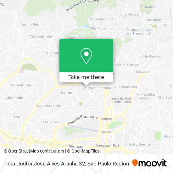 Mapa Rua Doutor José Alves Aranha 32